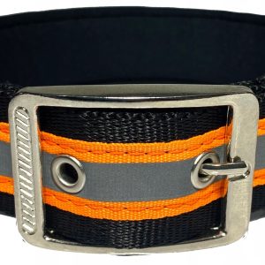 Mocna Obroża Dla Psa Odblask neopren 30-40CM/40MM - 1 zdjęcie