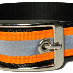 Mocna Obroża Dla Psa Odblaskowa 40-50 CM 25 MM - 1 zdjęcie