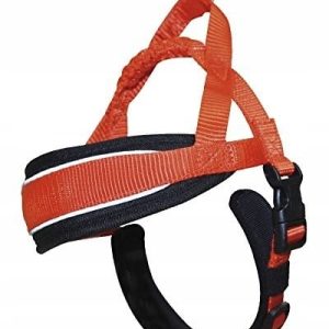 Mocne pomarań. szelki dla psa odblaskowe L-62-70cm - 1 zdjęcie
