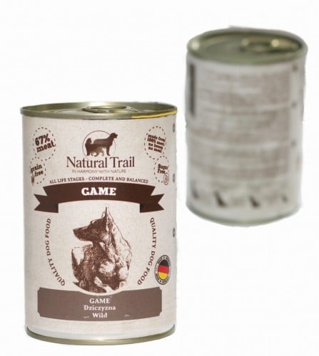 Natural Trail NATURAL TRAIL GAME 400g karma w puszce dla psów dziczyzna - 1 zdjęcie