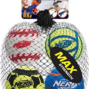 Nerf Dog grubość Mega Sport piłeczki do zabawy, średni, 4 sztuki 3372 - 1 zdjęcie