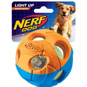 Nerf Dog Iluma Action Led Ball Medium Light piłka - 1 zdjęcie
