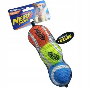 Nerf Dog zabawka dla psa piłka tenisowa mała 3 szt - 1 zdjęcie
