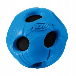 Nerf Owinięta piszcząca piłka M, niebieska/czerwo - 1 zdjęcie