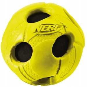 Nerf Owinięta piszcząca piłka S, zielona/niebiesk - 1 zdjęcie