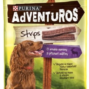 Nestle Karma uzupełniająca dla psów PURINA Adventuros Strips o smaku sarniny, 90 g - 1 zdjęcie