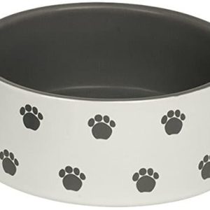Nobby 73611 miska ceramiczna  PATA Crme dla psów, średnica 15 x 6 cm, szary - 1 zdjęcie