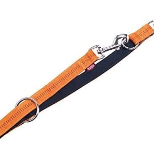 Nobby smycz dla psów - Soft Grip, długość 200 cm, pomarańczowy, czarny - 1 zdjęcie