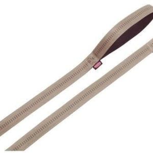 Nobby Smycz Soft Grip 120 cm : Kolor - beżowo-czekoladowy, Rozmiar - M-L-20mm/długość 120cm 78515-83 - 1 zdjęcie
