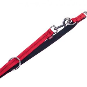 Nobby Smycz soft grip składana 25mm/200cm czerwona - 1 zdjęcie