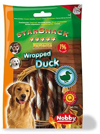 Nobby StarSnack Barbecue Wrapped Duck 70 g, 2 opakowania (2 x 70 g) - 1 zdjęcie
