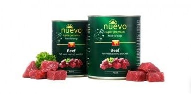 Nuevo Nuveo bezzbożowa karma dla psów dorosłych z wołowiną 400g - 1 zdjęcie