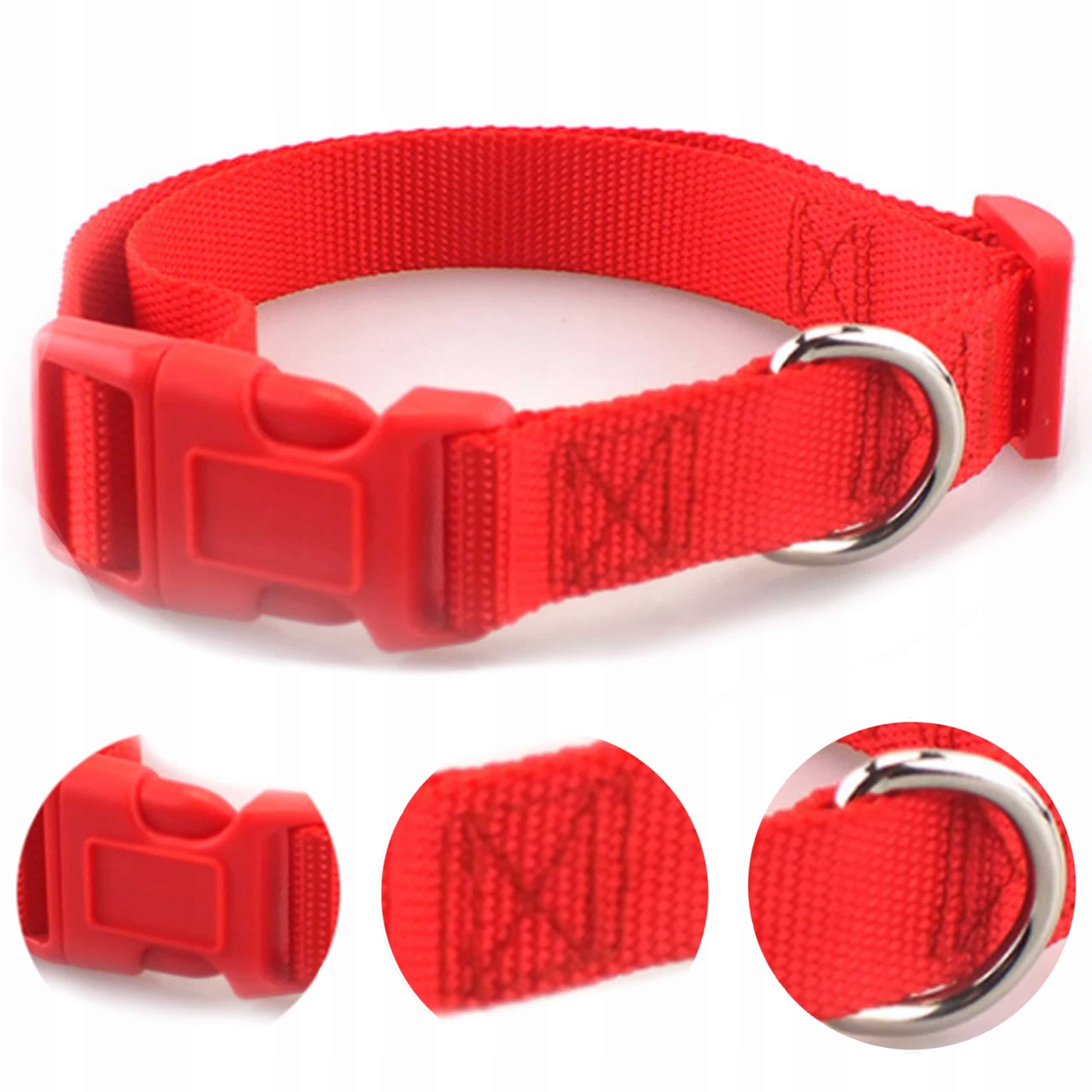 Obroża dla psa Mocna Taśma 2cm Regulacja 35-55cm L - 1 zdjęcie