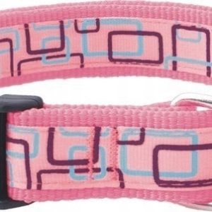 Obroża Nt Happet SB23 róż wzorki 2 cm - 1 zdjęcie