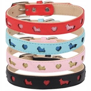 Obroża z ozdobami rozmiar S / długość 25-31cm - 1 zdjęcie
