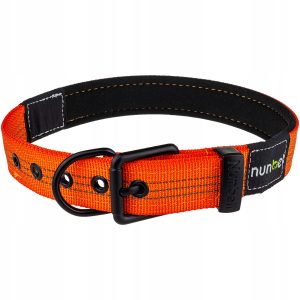 Odblaskowa Parciana Obroża dla psa M 32-40 cm - 1 zdjęcie