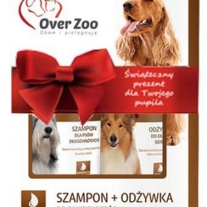 Over Zoo Świąteczny Dwupak Szampon + Odżywka Dla Psów Długowłosych + Sznurek! - 1 zdjęcie