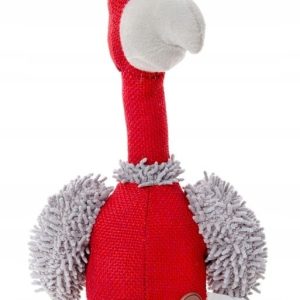 Papuga piszcząca czerwona 29 cm - 1 zdjęcie