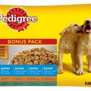Pedigree Junior Wołowina/Kurczak Z Ryżem 4X100G - 1 zdjęcie