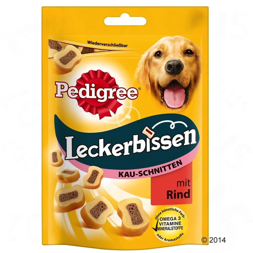 Pedigree Pedigree Leckerbissen przysmak dla psa Kawałki drobiowe 3 x 130 g - 1 zdjęcie
