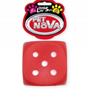 Pet Nova kostka do rzucania 6cm czerwona - 1 zdjęcie