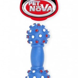 PET NOVA Pet Nova Hantel dentystyczny DentBone z dźwiękiem niebieski [rozmiar L] 16cm PPTN048 - 1 zdjęcie