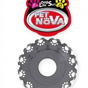 PET NOVA Pet Nova Opona gumowa w łapki Tire z dźwiękiem 11cm PPTN067 - 1 zdjęcie