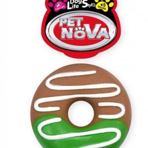 PET NOVA Pet Nova Pączek gumowy Donut z dźwiękiem 10cm PPTN053 - 1 zdjęcie