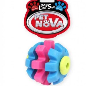 PET NOVA Pet Nova Piłka dentystyczna SuperDentBall o aromacie wołowiny kolorowa 7cm PPTN036 - 1 zdjęcie