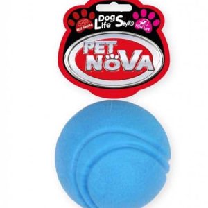 PET NOVA Pet Nova Piłka gumowa Ball o aromacie wołowiny niebieska 5cm PPTN002 - 1 zdjęcie