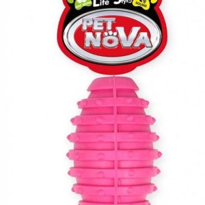 PET NOVA Pet Nova Piłka rugby miętowa RugbyBall z dzwonkiem różowa 10cm PPTN025 - 1 zdjęcie