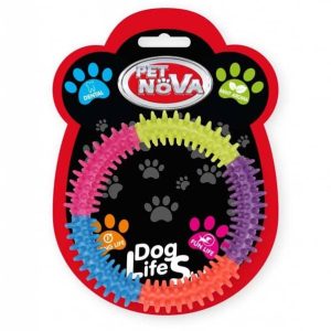 PET NOVA Pet Nova Ringo miętowe ColourRing z gumy [rozmiar XL] 15cm PPTN008 - 1 zdjęcie