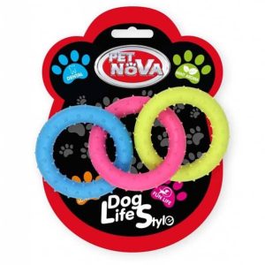 PET NOVA Pet Nova Ringo miętowe Rings z gumy mix kolorów 18,5cm PPTN001 - 1 zdjęcie