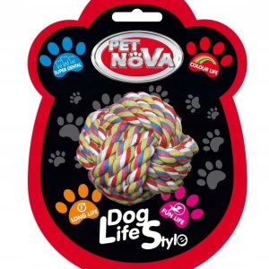Pet Nova Superdental piłka sznur. czyści zęby 7,5c - 1 zdjęcie