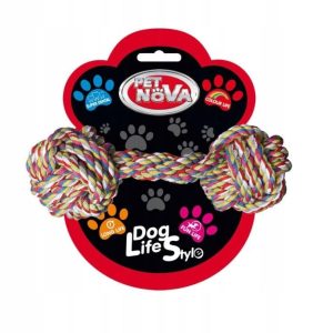 Pet Nova Sznur Gryzak Hantel Bawełniany 17cm - 1 zdjęcie