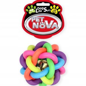 Pet Nova Zabawka dla Psa Piłka Pleciona 6cm Mięta - 1 zdjęcie