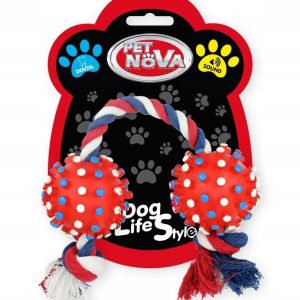 Pet Nova zabawka dla psa Piłki na sznurku 50cm - 1 zdjęcie