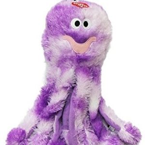 Petface Ze sztucznego futra glitschige petface Octopus Toy miękka szpule z filamentem składane Puppy pies zabawy  lila PBAP (3 rozmiary), średni, fioletowy 22123 - 1 zdjęcie