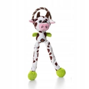 Petstages Thundra Tugga: Krowa + Sznur 52cm [PS694 - 1 zdjęcie