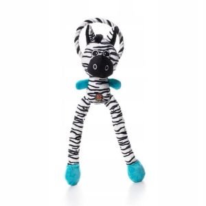 Petstages Thundra Tugga: Zebra + Sznur 52cm [PS694 - 1 zdjęcie