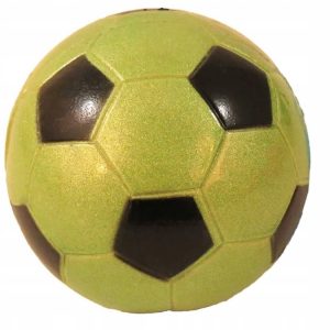Piłka football Happet Z780 90mm zielona brokat - 1 zdjęcie
