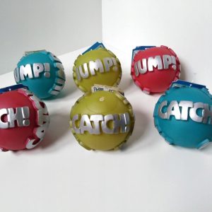 Piłka piszcząca Catch&jump 11,5 cm Zabawka Pie - 1 zdjęcie