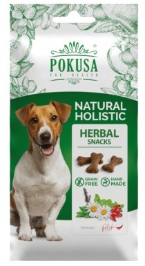 POKUSA Ciastka dla psa- Herbal Snack 50g Pokusa - na wątrobę i trawienie - 1 zdjęcie