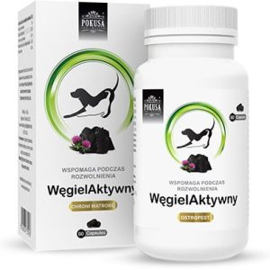 Pokusa Węgiel aktywny z ostropestem 60 kapsułek - 1 zdjęcie