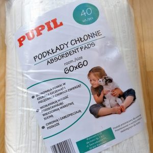 Pupil Podkłady Chłonne 60X60 40 sztuk - 1 zdjęcie
