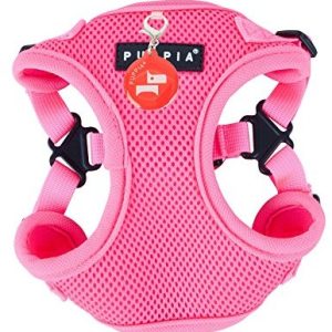 Puppia puppia paqa-ac1443 uprząż dla psa, Neon Soft Harness C, Medium, Pink - 1 zdjęcie