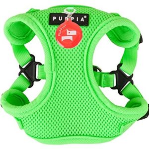 Puppia puppia paqa-ac1443 uprząż dla psa, Soft Harness C, średni, neonowy zielony - 1 zdjęcie