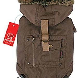 Puppia puppia PGD-M20 Coup stanu w sprawach kaptur ze sztucznego futra, S, brązowy - 1 zdjęcie