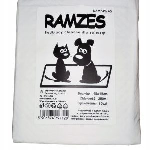 Ramzes Chłonne podkłady maty dla psa 45x45cm x 25 - 1 zdjęcie