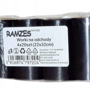 Ramzes Woreczki na psie odchody kupy worki 80szt - 1 zdjęcie